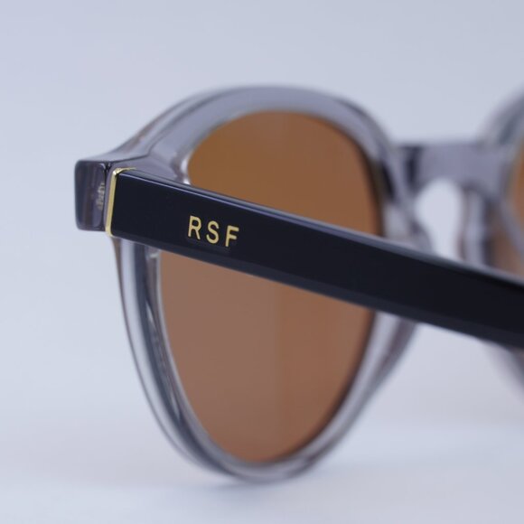 RETROSUPERFUTURE The Warhol Stilo ZWN Round Sunglasses – Transparent Grey/Black - Picture 8 of 10